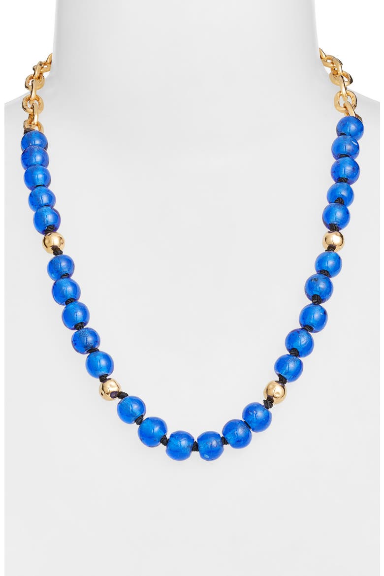 Umbo Statement Necklace, Alternate, color, COBALT