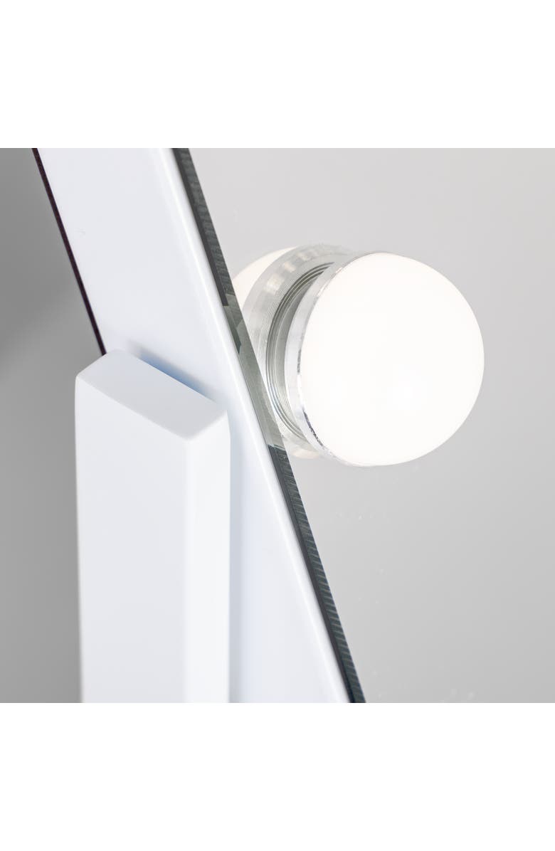 Zadro Large Horizontal Hollywood Makeup Mirror with Lights, Alternate, color, White