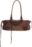 Balenciaga Le City Suede East/West Shoulder Bag