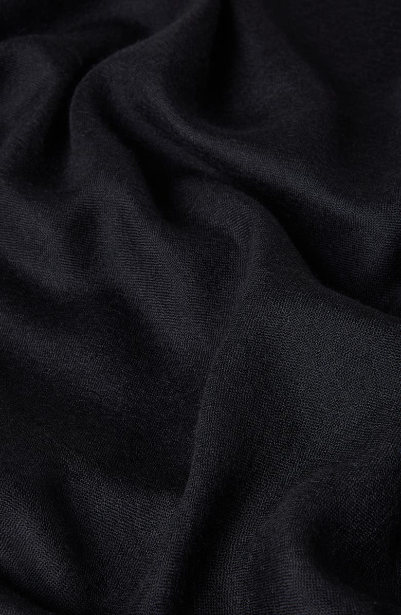 Brunello Cucinelli Cashmere and silk scarf, Alternate, color, Black