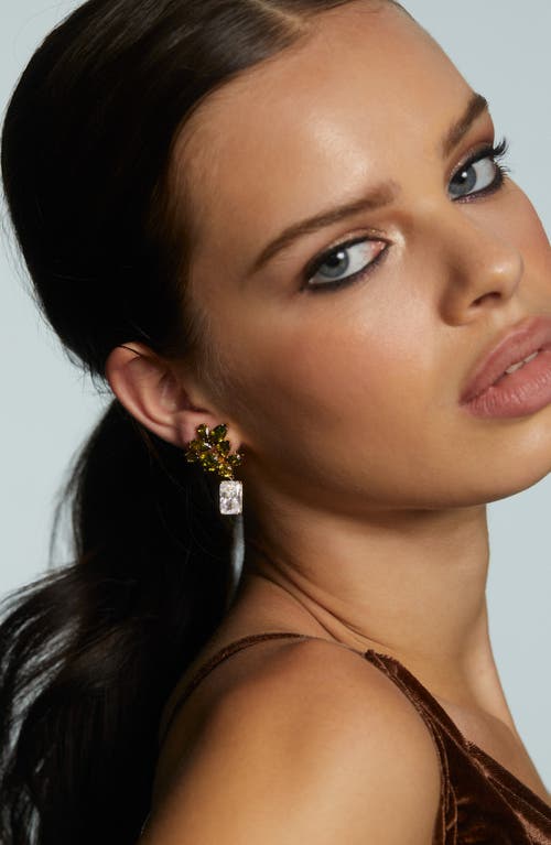 Nadri Bonne Anne Cubic Zirconia Cluster Drop Earrings In Multi