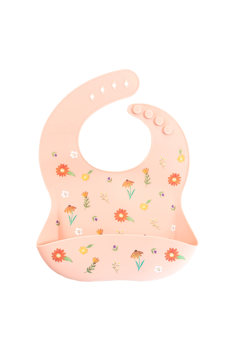 Silicone Mealtime Bundle, Alternate, color, Wildflower Ripe Peach