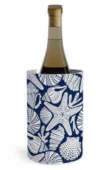 Deny Designs Ocean Floor Seashell Print Stainless Steel Wine Chiller
