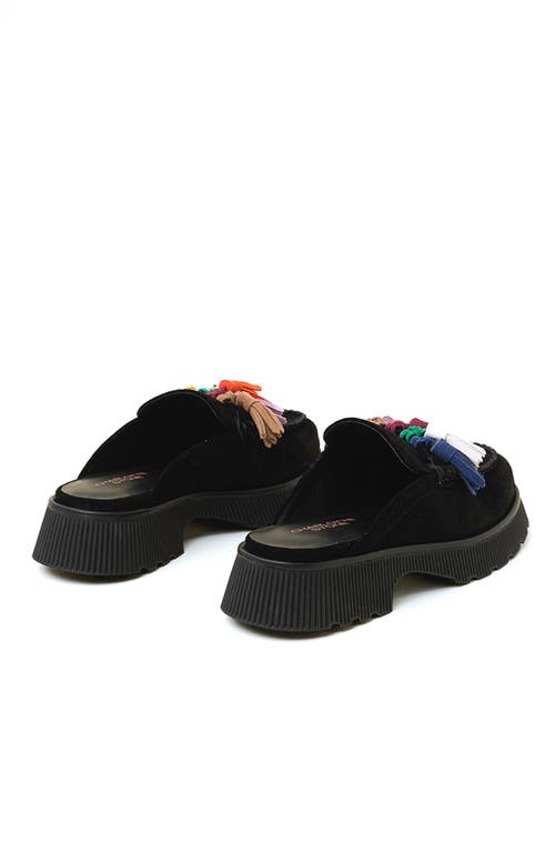 Charlotte Stone Herschel Tasseled Loafer Slide In Gold