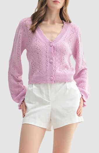 Scalloped Neckline Cardigan