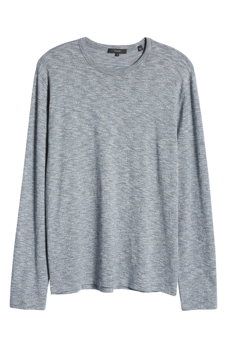 Vince Mouliné Cotton Long Sleeve T-Shirt, Alternate, color, 