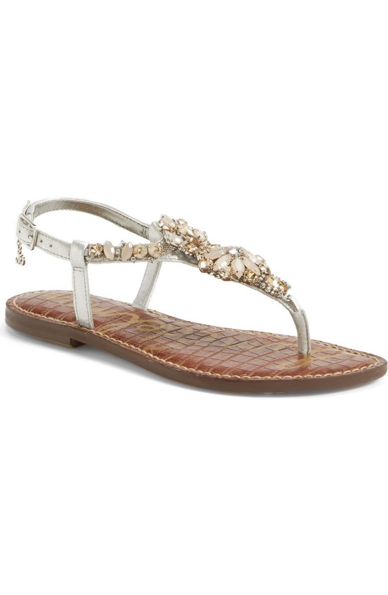Sam Edelman 'Garen' Embellished Leather Sandal, Main, color,