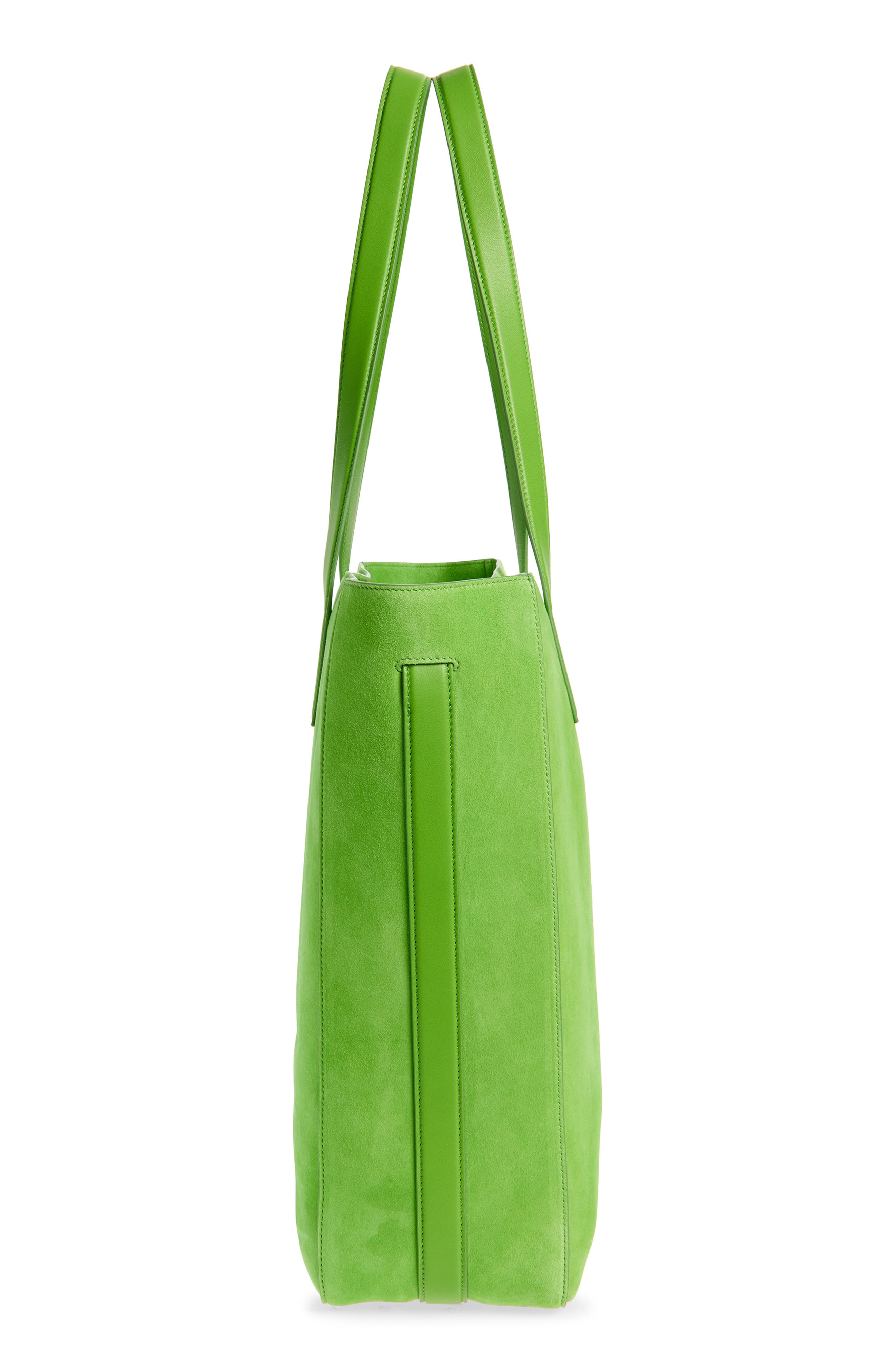 TOM FORD North/South Cashmere Suede Tote, Alternate, color, 1E059 Summer Green