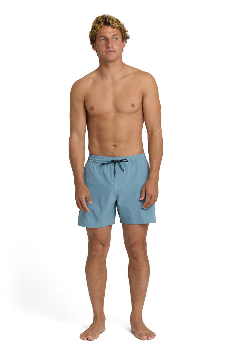 Billabong Dbah Panel Layback Swim Trunks, Alternate, color, Blue Fog