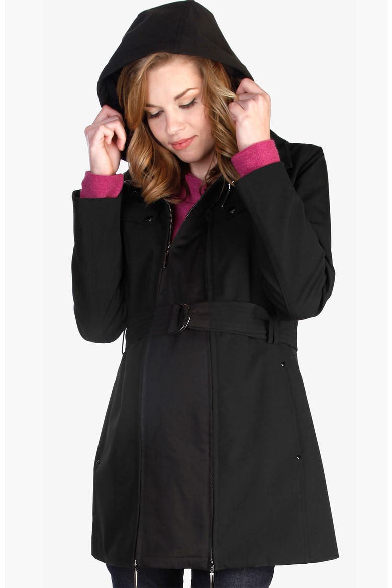 Maternity 'MamaCoat™' Convertible Jacket, Alternate, color, BLACK