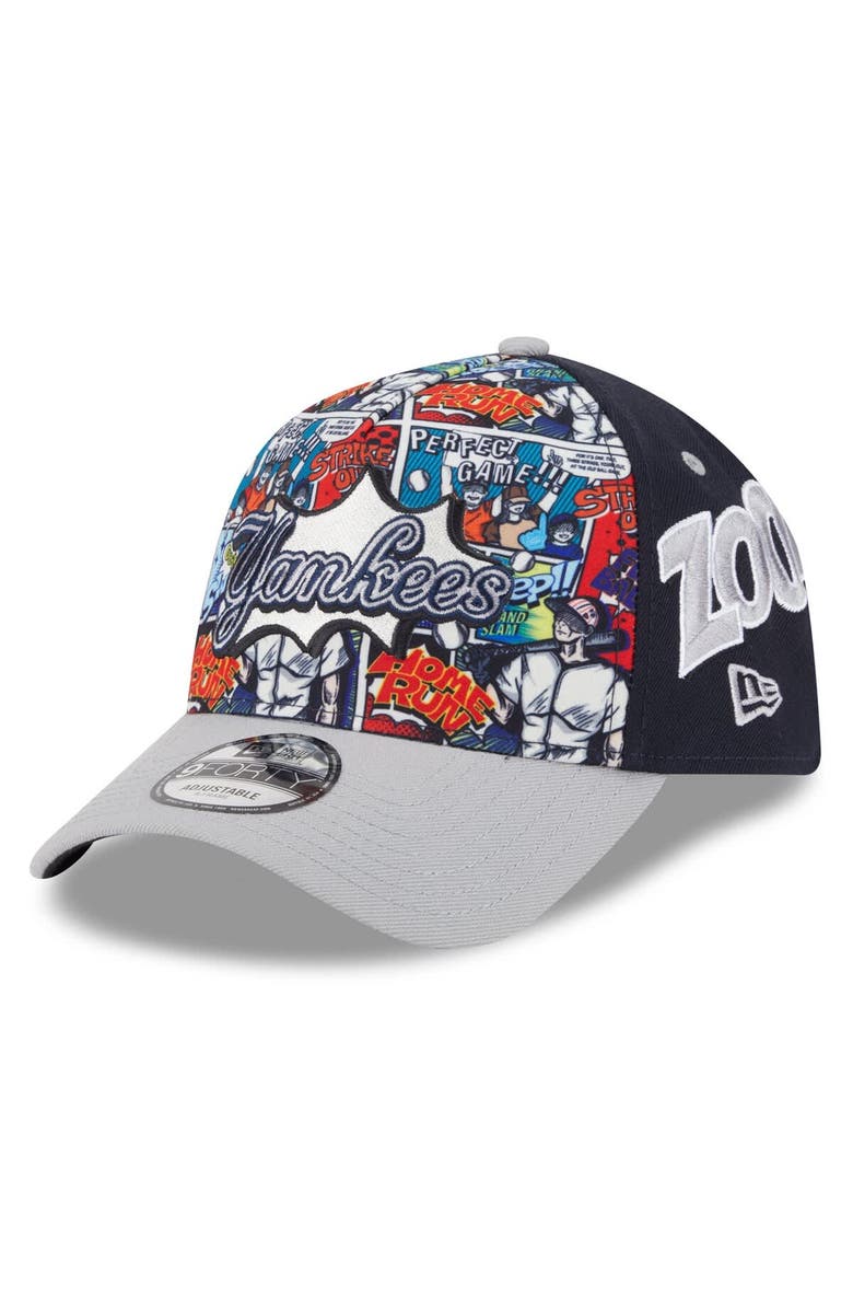 New Era Men's New Era Navy/Gray New York Yankees 2025 MLB Diamond Hero Edition A-Frame 9FORTY Adjustable Hat, Main, color, Navy