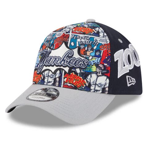 Men's New Era Navy/Gray New York Yankees 2025 MLB Diamond Hero Edition A-Frame 9FORTY Adjustable Hat