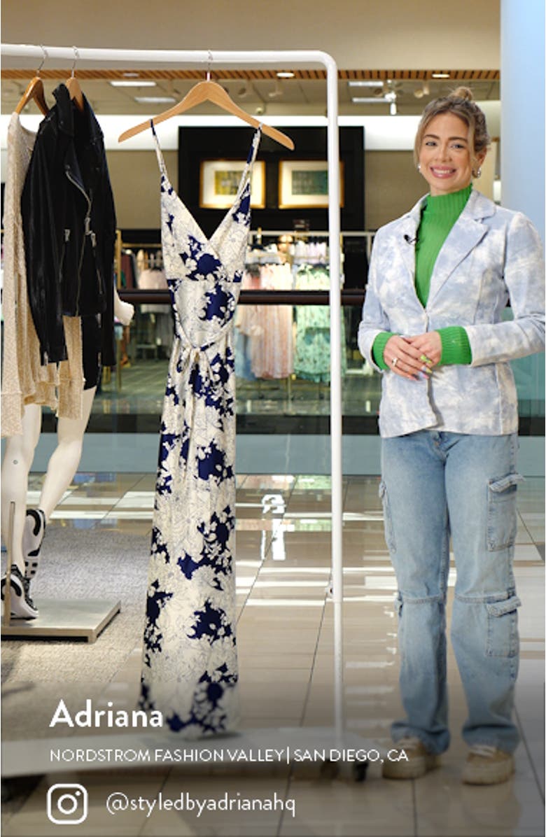 Tea Gardens Satin Maxi Dress, sales video thumbnail