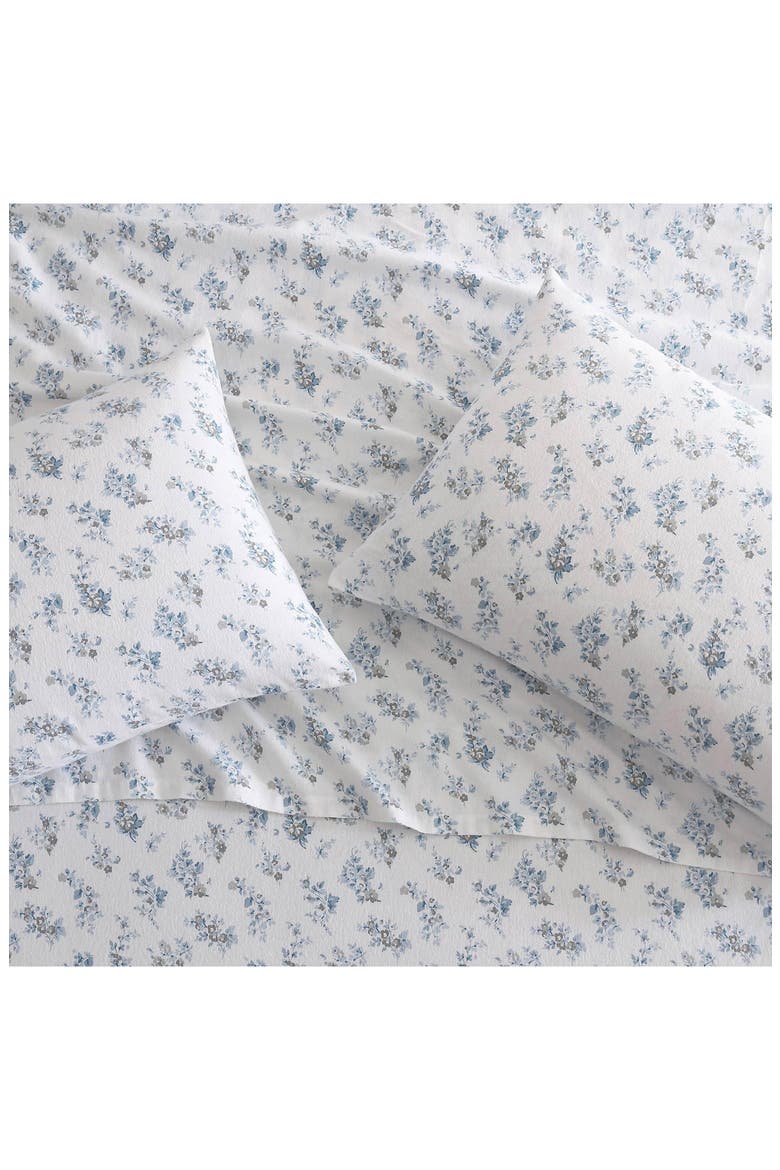 Audrey Cotton Flannel Sheet Set, Alternate, color, LIGHT PASTEL GREY