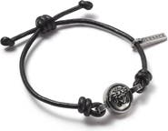 Versace Men's Leather Slide Bracelet