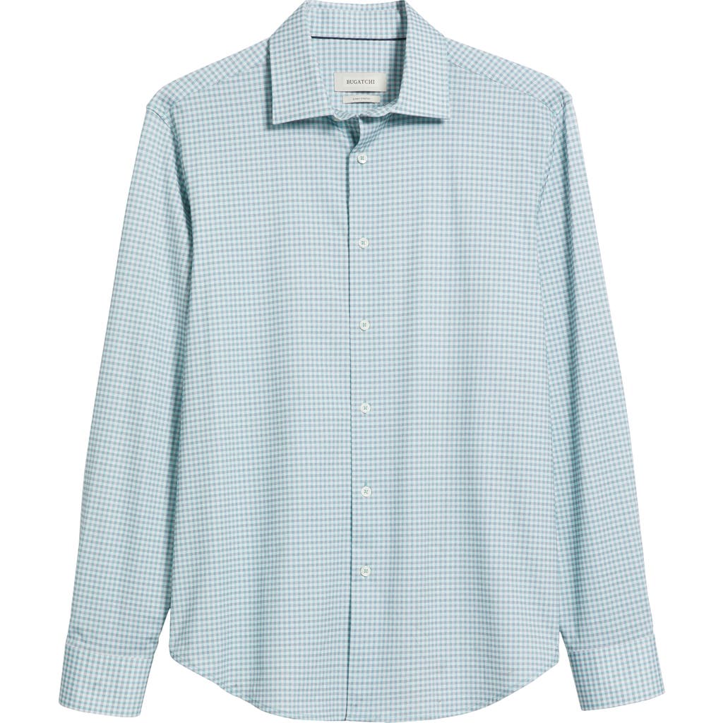 Bugatchi James Ooohcotton® Gingham Button-up Shirt In Menthol