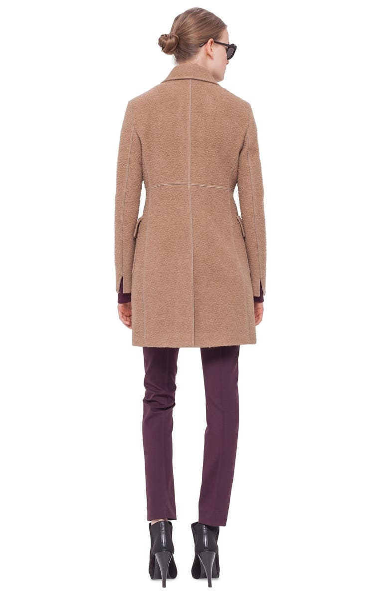 Akris punto Double Breasted Wool & Camel Hair Coat, Alternate, color,