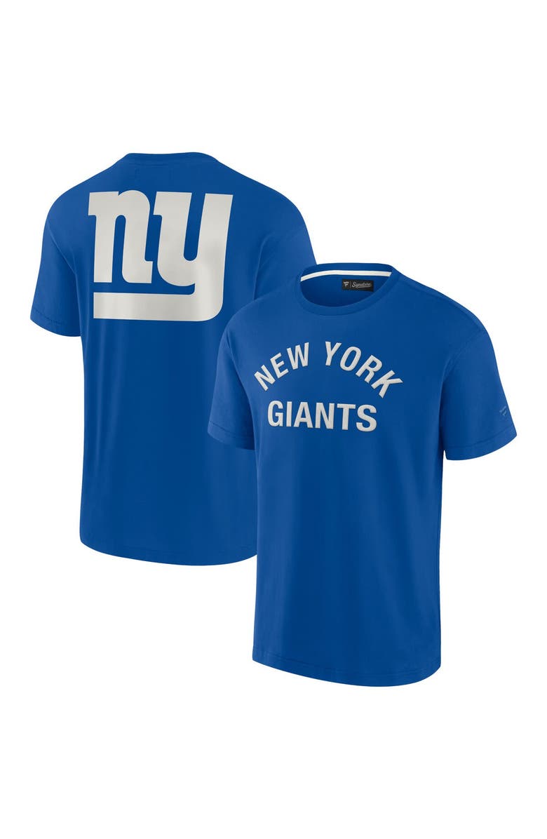 Fanatics Signature Unisex Fanatics Signature Royal New York Giants Elements Super Soft Short Sleeve T-Shirt, Main, color, Royal