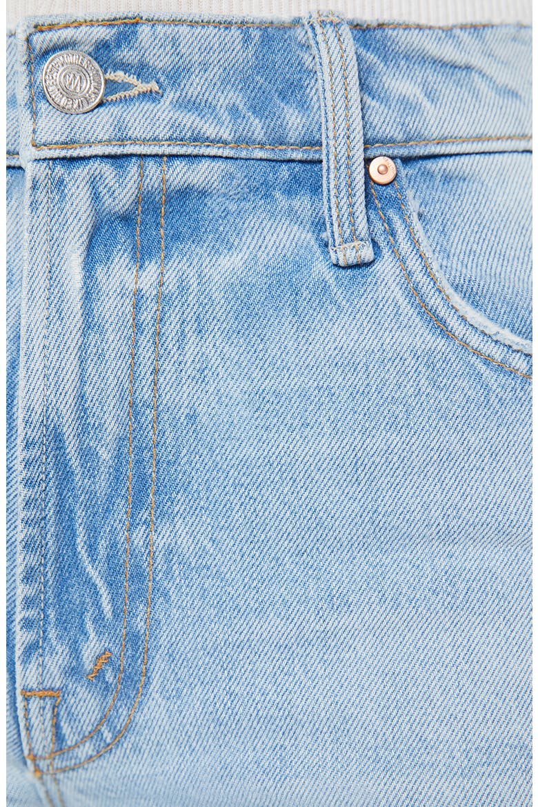 The Spinner Sneak High Waist Ripped Wide Leg Jeans, Alternate, color, PEDAL FASTER