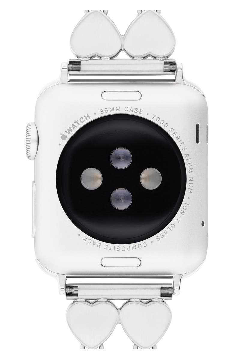 COACH Stainless Steel 20mm Apple Watch<sup>®</sup> Bracelet Watchband, Alternate, color, Silver