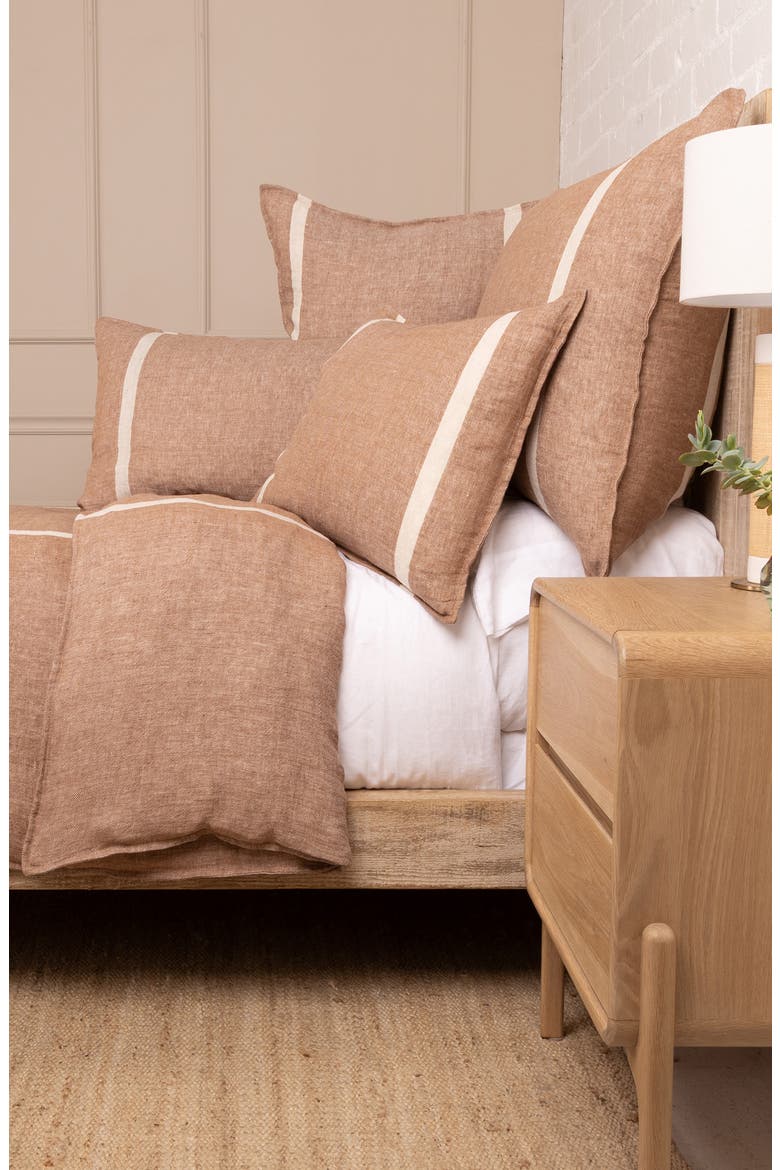 Rory Linen Big Accent Pillow, Alternate, color, TERRA COTTA/ FLAX
