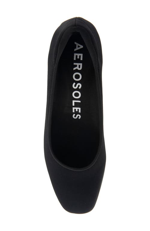 Aerosoles Casta Pump In Black Stretch Gabardine