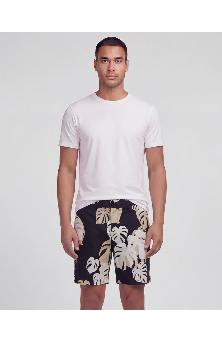 Lords of Harlech Monstera Floral Mens Flat Front Short, Main, color, Monstera Floral Smoke