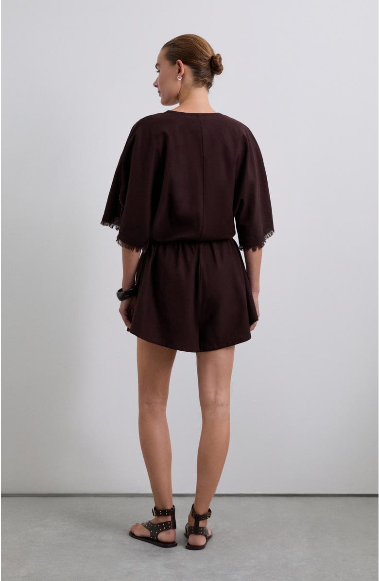 Scalpers Shortrustic Linen, Alternate, color, Brown