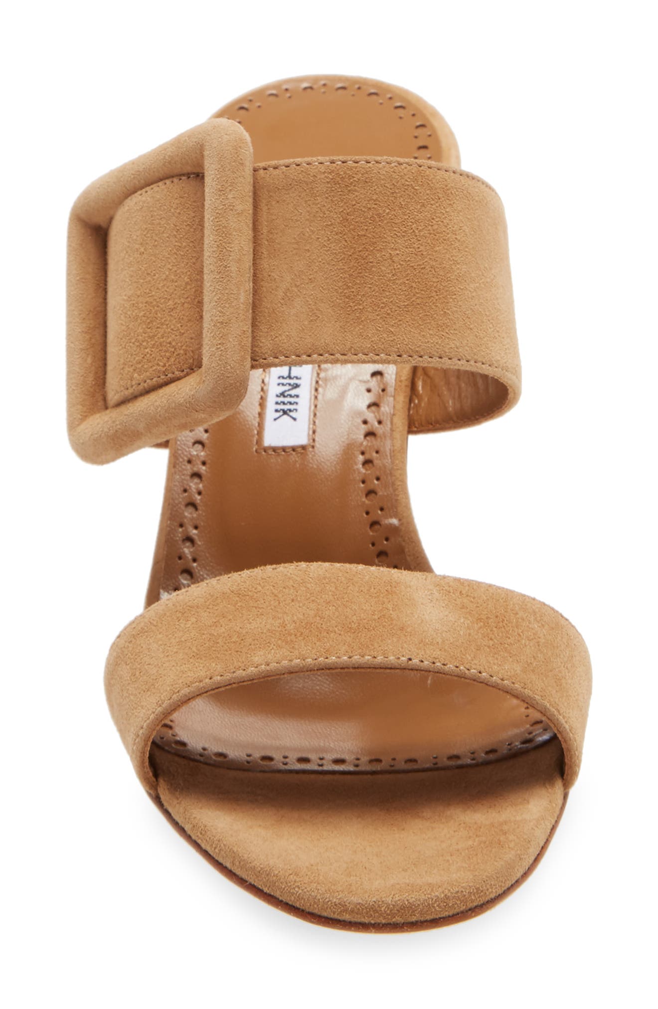 Manolo Blahnik Gable Buckle Slide Sandal, Alternate, color, 