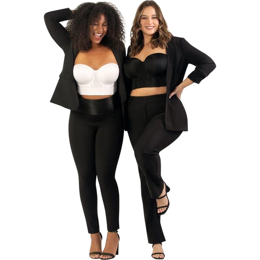 Parfait Elissa Full Busted Strapless Bustier in Black at Nordstrom, Size 34
