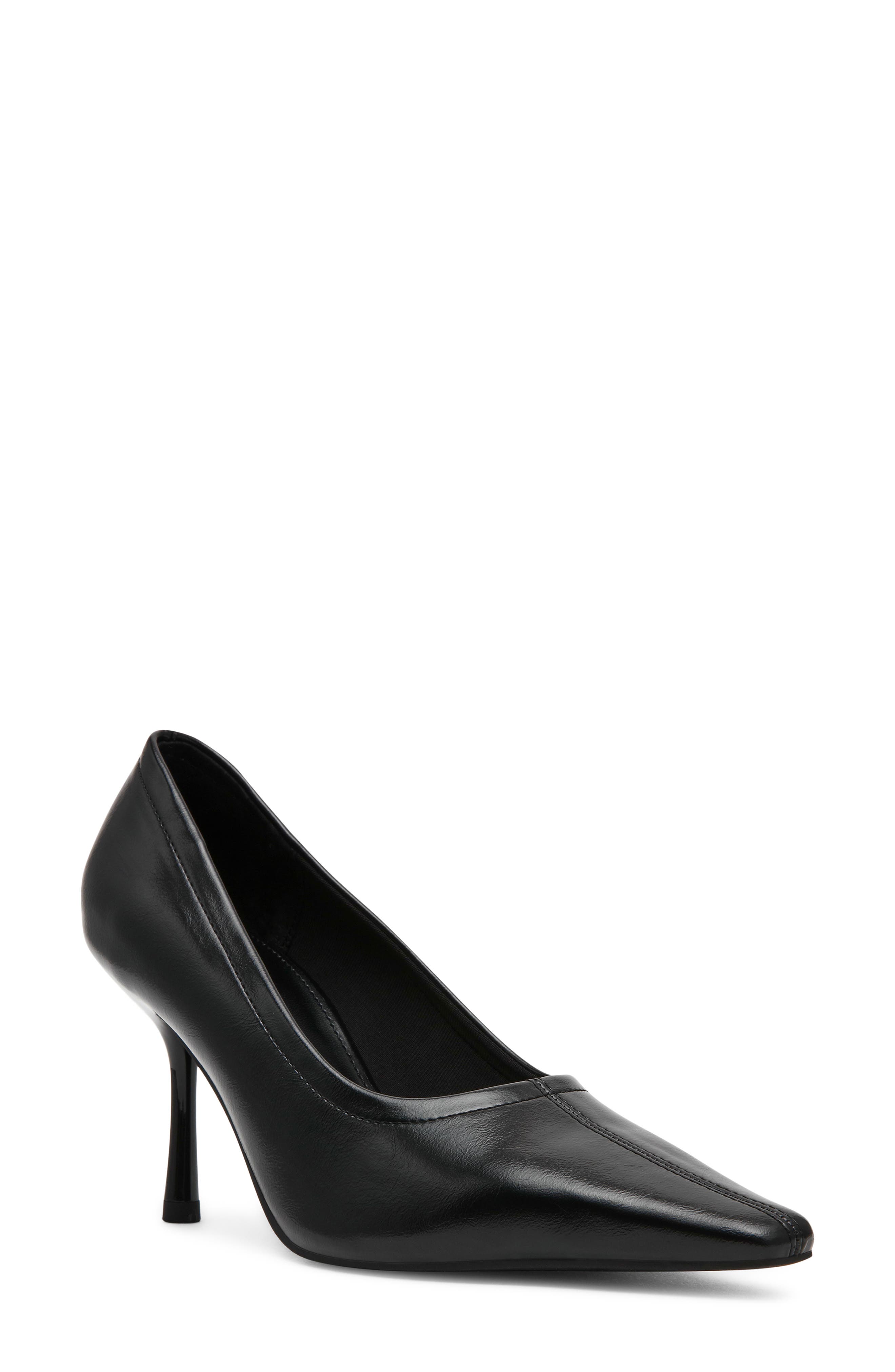 Hexx Faux Leather Pointed Toe Pump, Main, color, BLACK