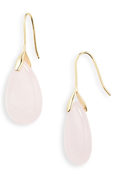 Stone Teardrop Earrings