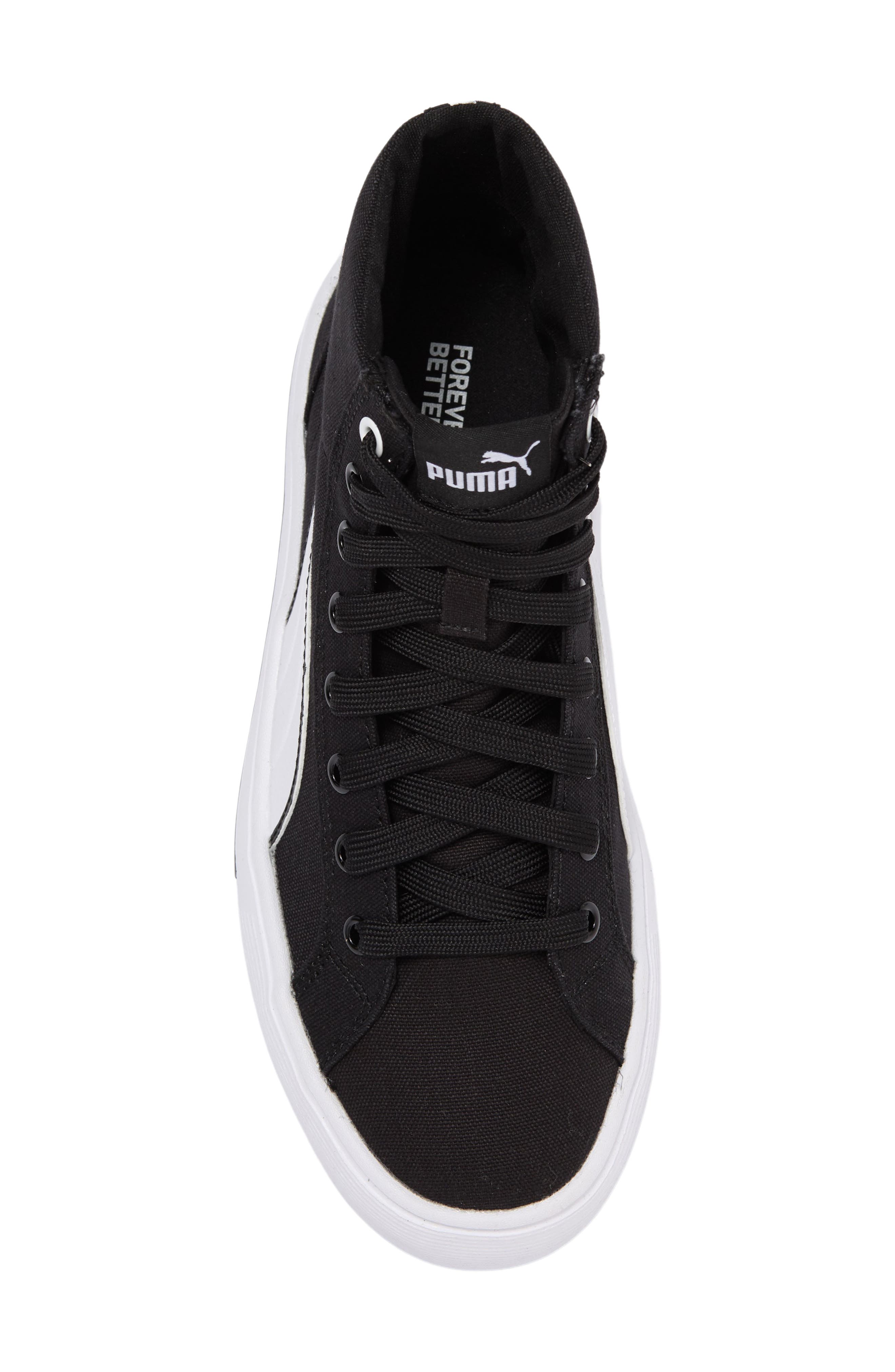 PUMA Kaia 2.0 Mid Top Sneaker, Alternate, color, Puma Black-Puma White