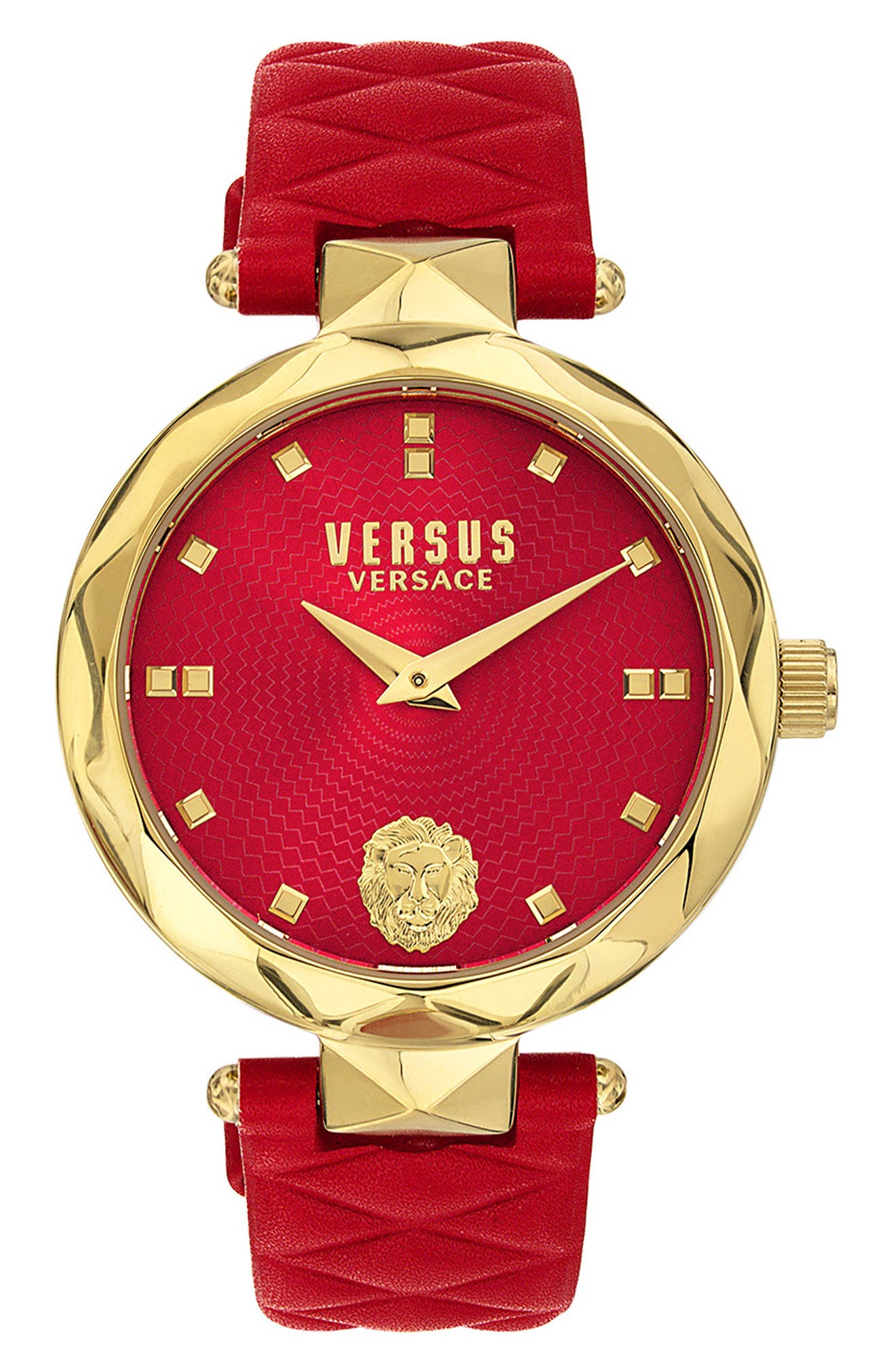 VERSUS Versace Covent Garden Leather Strap Watch, 36mm