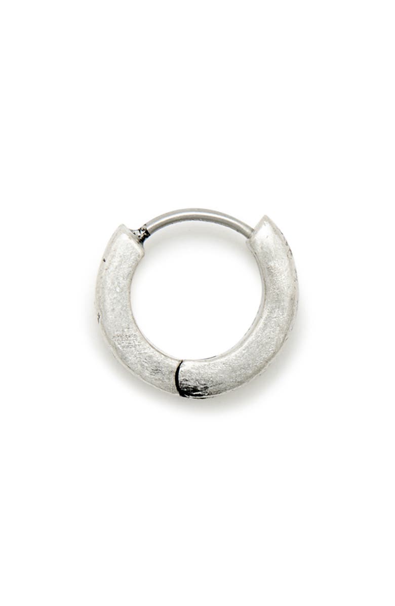 AllSaints Men's Round Ridge Single Huggie Hoop Earring, Alternate, color, 