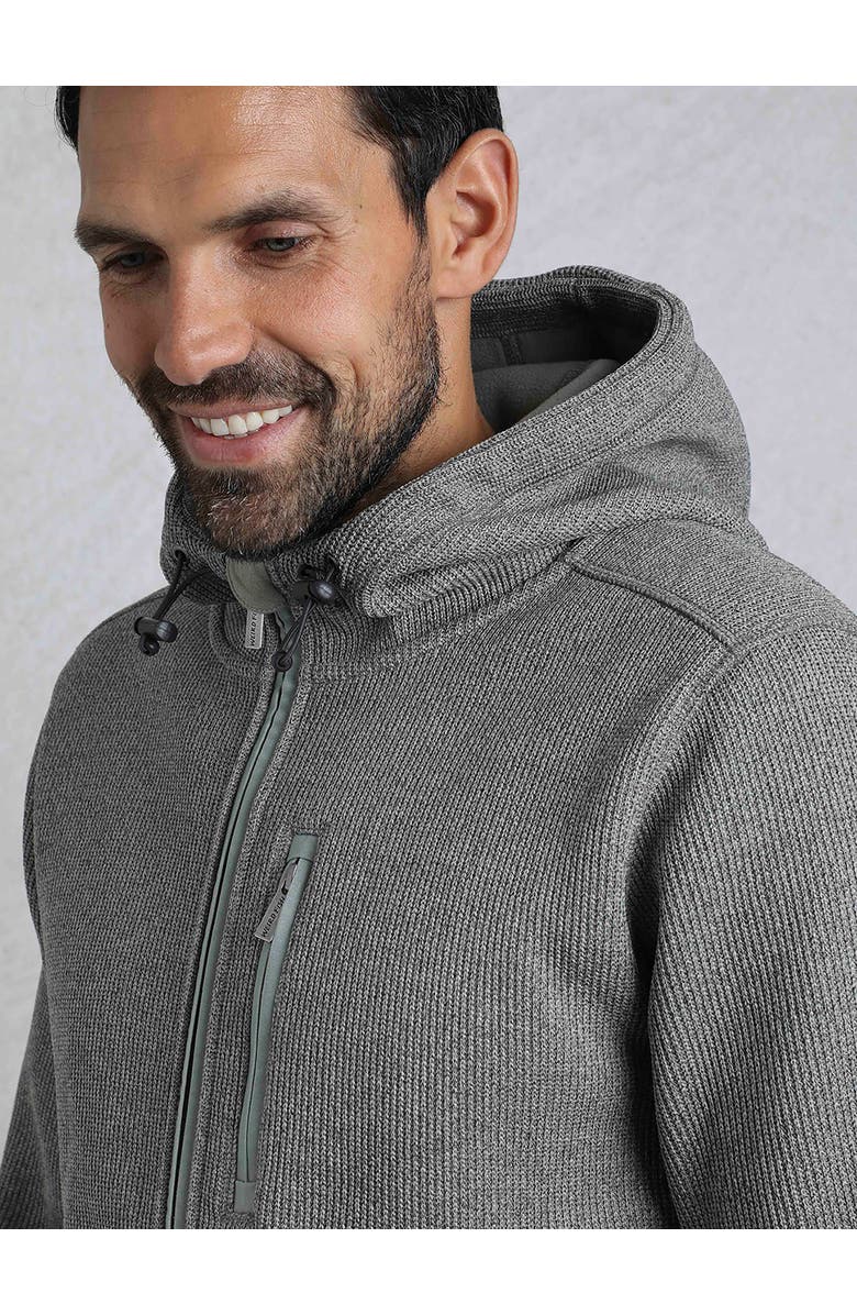 Weird Fish Lockie Full Zip Bonded Fleece Hoodie, Alternate, color, Limestone