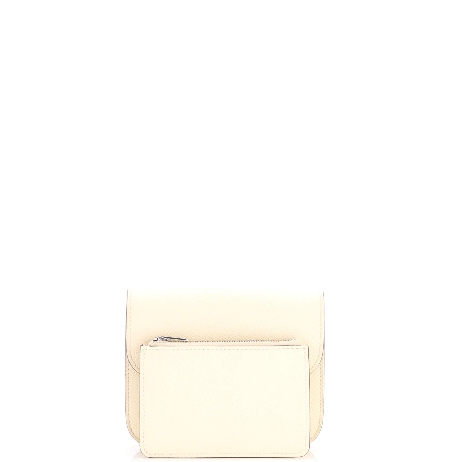 Constance Slim Wallet Epsom, Alternate, color, White