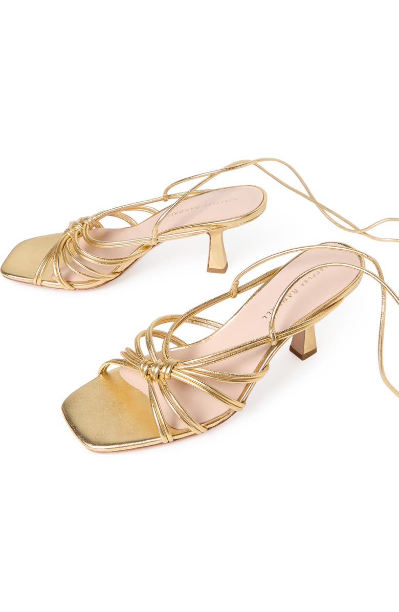 Loeffler Randall <p>Vivienne Lace Up Sandal (Women) </p>, Alternate, color, Gold