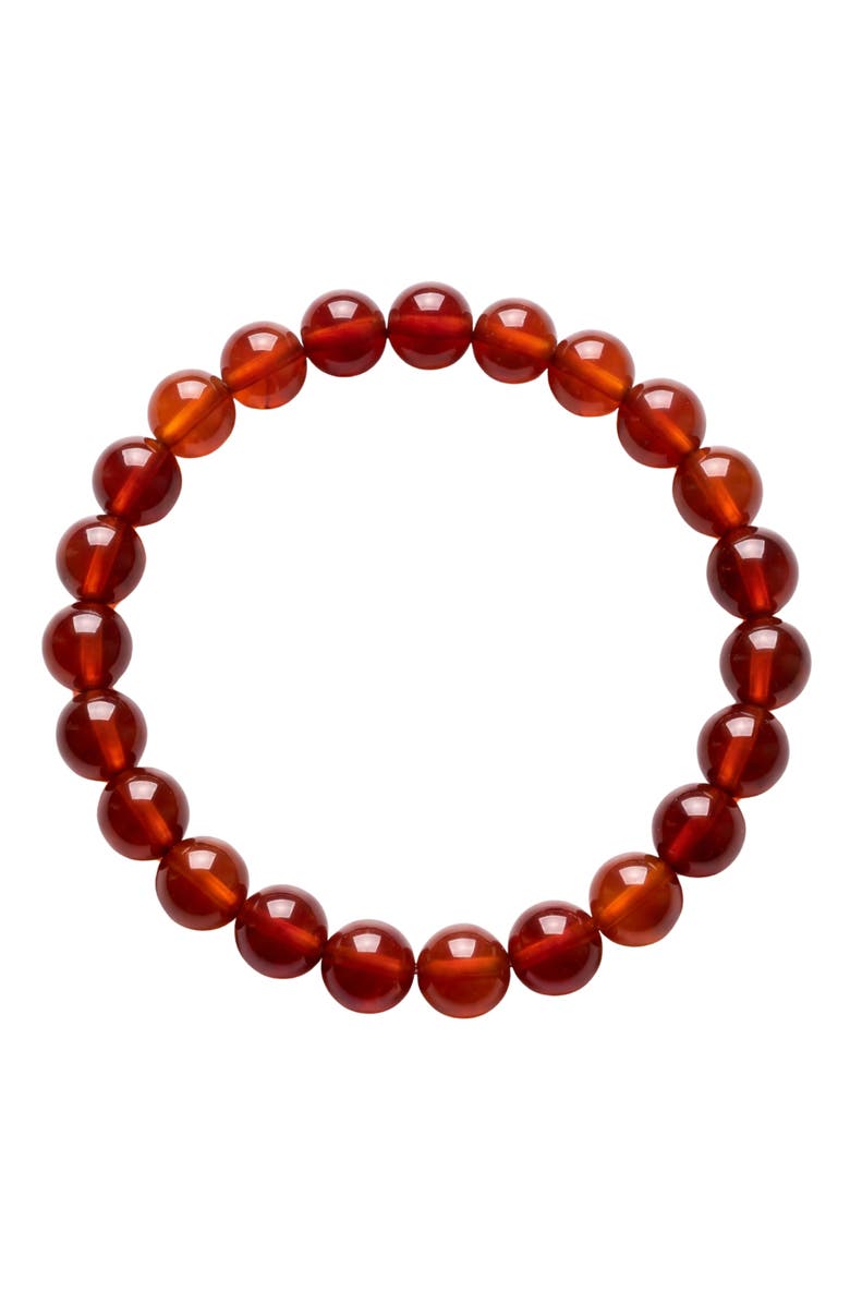 seree Manifest Collection Confidence Red Crystal Beaded Bracelet, Alternate, color, Red