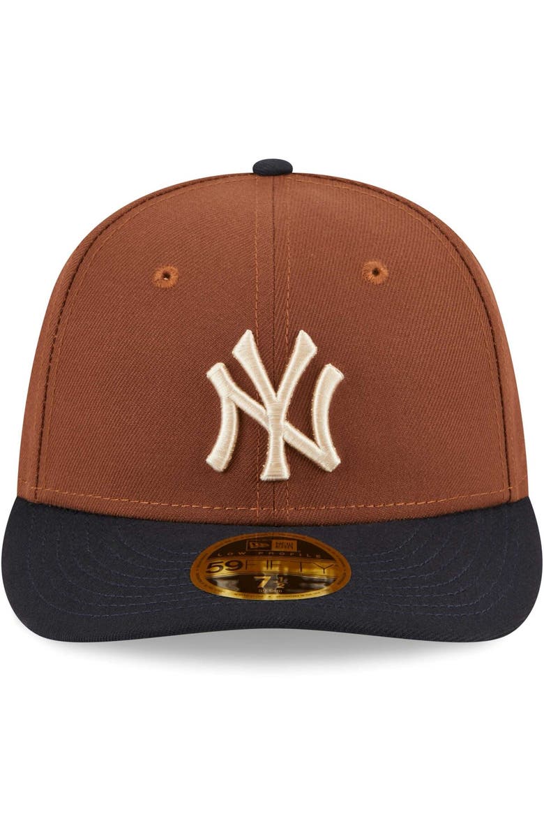 New Era Men's New Era Brown New York Yankees Tiramisu Low Profile 59FIFTY Fitted Hat, Alternate, color, 
