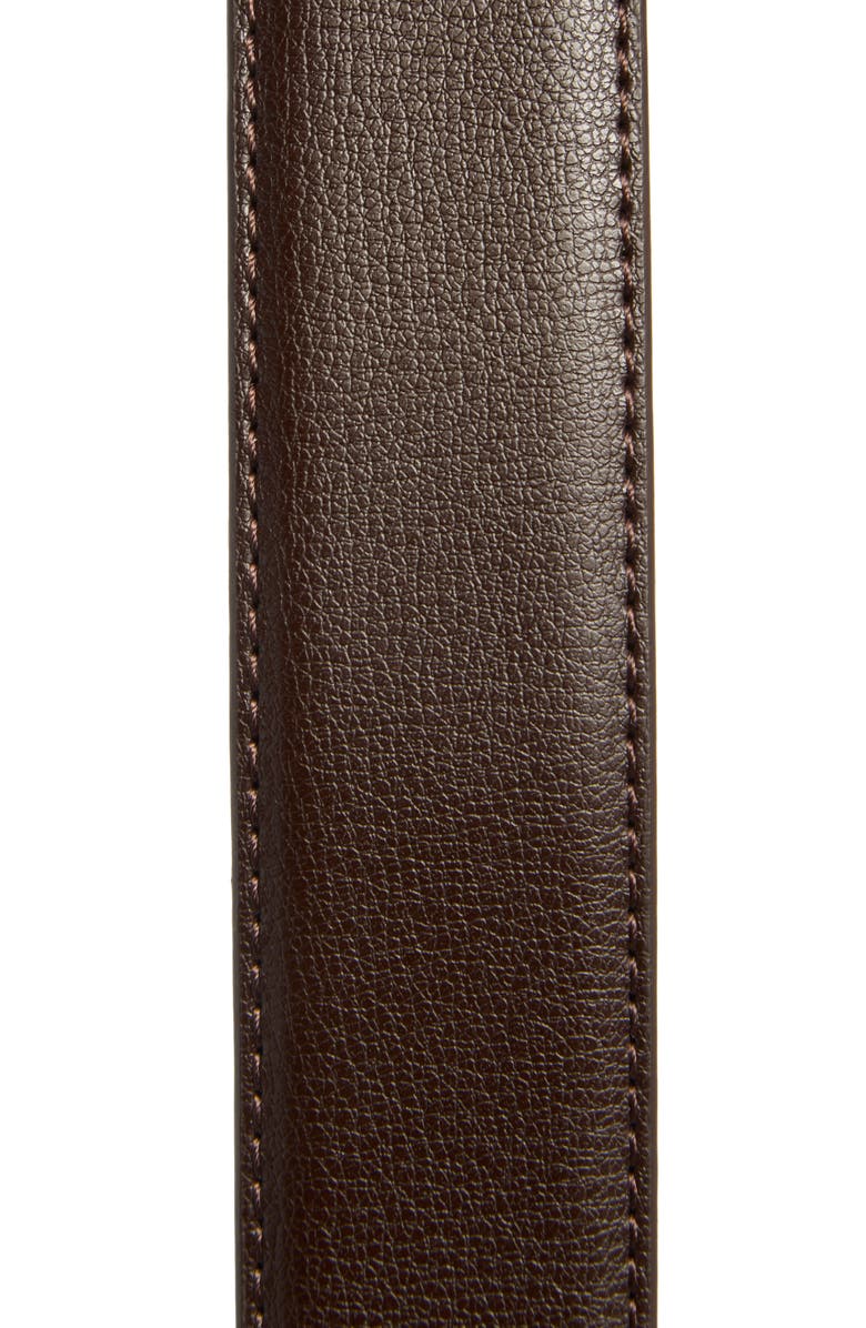 Vince Camuto Leather Belt, Alternate, color, Dark Brown