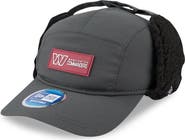 New Era Men's New Era Charcoal Washington Commanders 2025 Sideline Cold Weather Runner Dog Ear Adjustable Hat