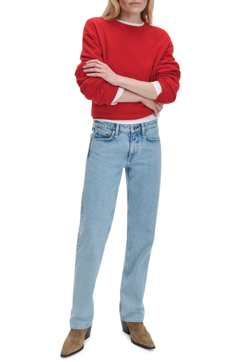 Harlow Low Rise Straight Leg Jeans, Alternate, color, MAY