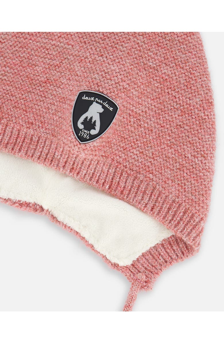 Deux par Deux Baby Girl's Baby Pointed Knit Hat In Pink, Alternate, color, Faded Rose