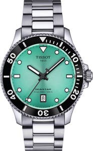 Tissot Seastar 1000 Turquoise Dial Bracelet Watch, 40mm