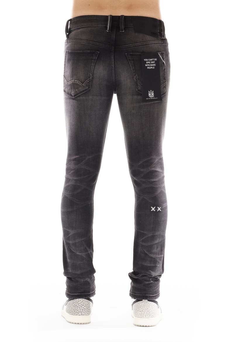 Punk Distressed Super Skinny Jeans, Alternate, color, ASHER