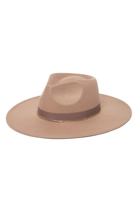 Chain Trim Fedora Hat