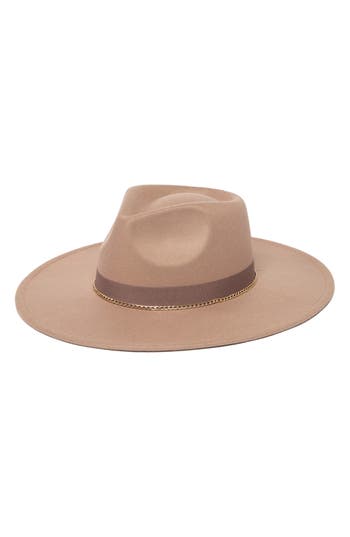 SAN DIEGO HAT SAN DIEGO HAT CHAIN TRIM FEDORA HAT
