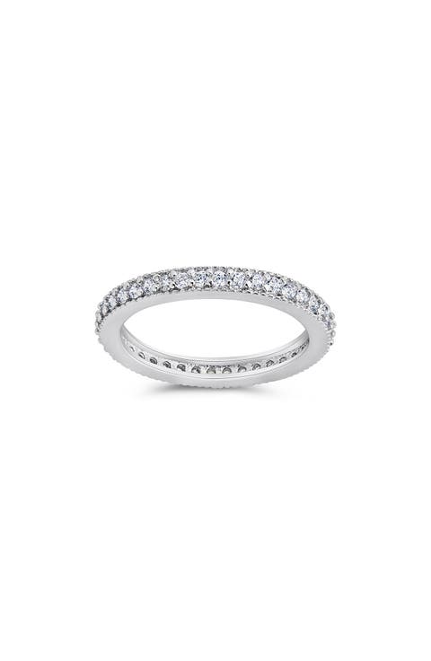 Thin Cubic Zirconia Band Ring