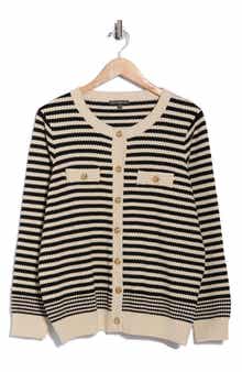 Adrianna Papell Stripe Cardigan